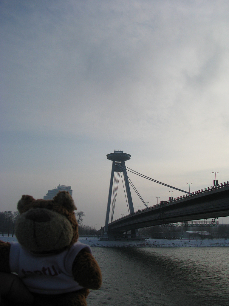 Bearaptu at the UFO Bridge Bearaptu thinks he knows why they call it the UFO bridge.