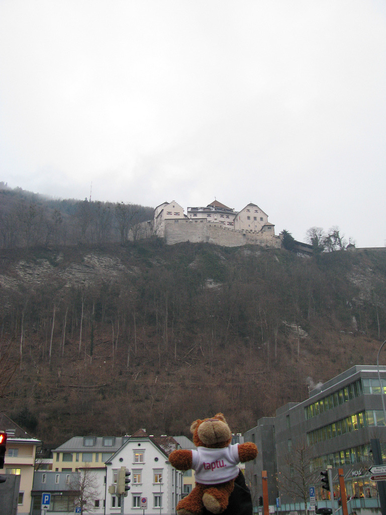 Bearaptu in Leichtenstein On August the 15th every year, the Prince of Leichtenstein invites all of the citizens to his castle for a drink. He does this because he hopes one day Bearaptu will happen to be there.