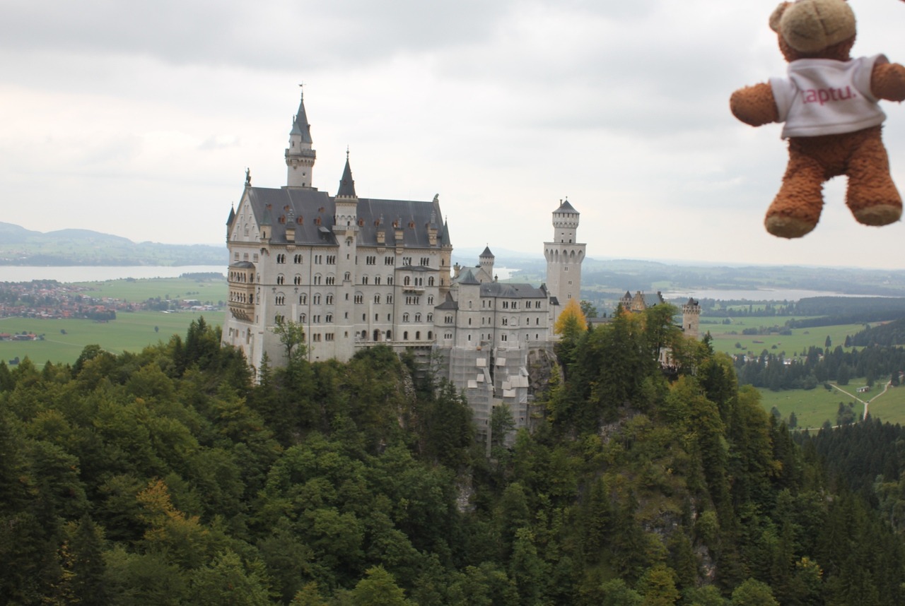 At Schloss Neuschwanstein , an homage to Richard Wagner apparently.